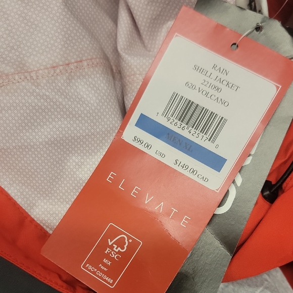 Spyder Mens Mist Rain Jacket Xl New With Tags! - Picture 2 of 5